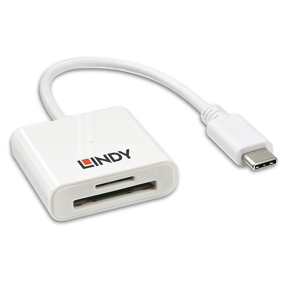 Lector De Tarjetas Externo Lindy Usb 3.1 Tipo C Sd Y Microsd