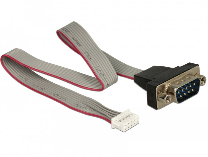 EAN 4043619896325 - DeLOCK 89632 cable de serie Negro, Gris, Rojo 0,3 m DB-9 imagen 1