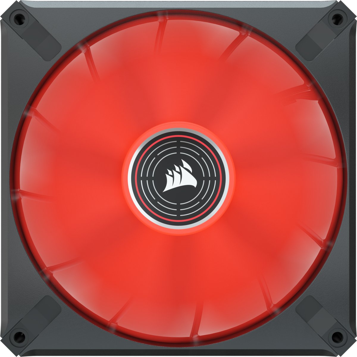 Ventilador Corsair 140*140*25 Ml140 Led Elite Airguide Rojo Co-9050123-Ww
