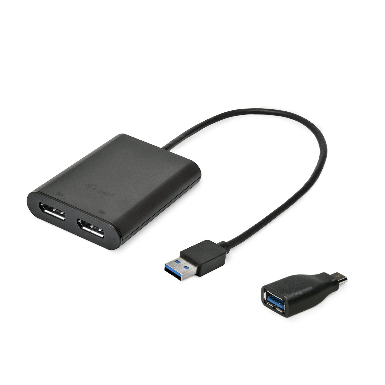 I-Tec Usb 3.0 Display Port 2x Dp 4k Ultra Hd 4096x2160 60hz Display Adapter With Displaylink Chip 6950 For Macos Windows Android