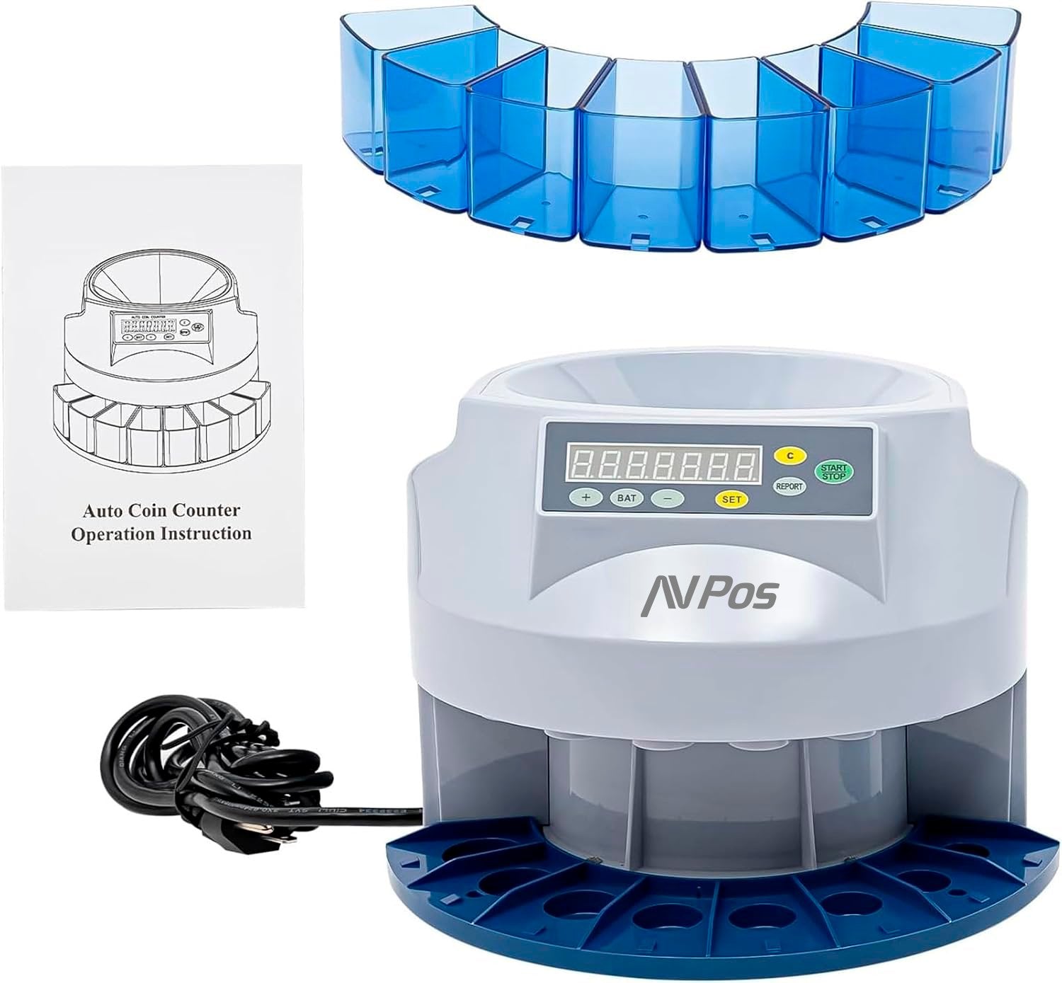 EAN 7427250946675 - AVPos AVP-CCM6 contador de dinero Contador de monedas Negro imagen 13