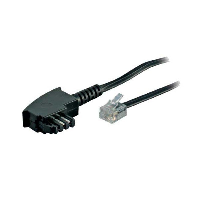 EAN 4017538700032 - S/CONN maximum connectivity TAE-F/RJ-11, 3 m Transparente, Negro imagen 1