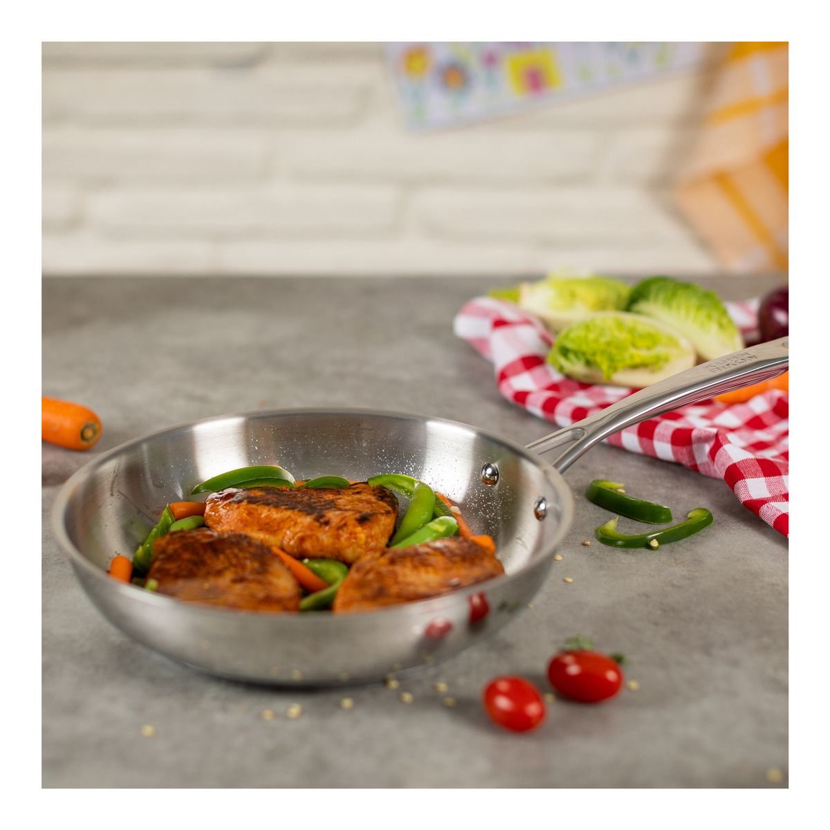 Kuhn Rikon Allround Bratpfanne Unbeschichtet Ø 20 Cm