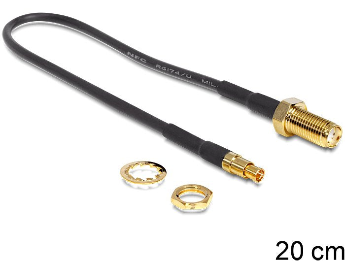 Delock Cable De Antena Sma Hembra Am Einbau > Ts-9 Macho 200 Mm