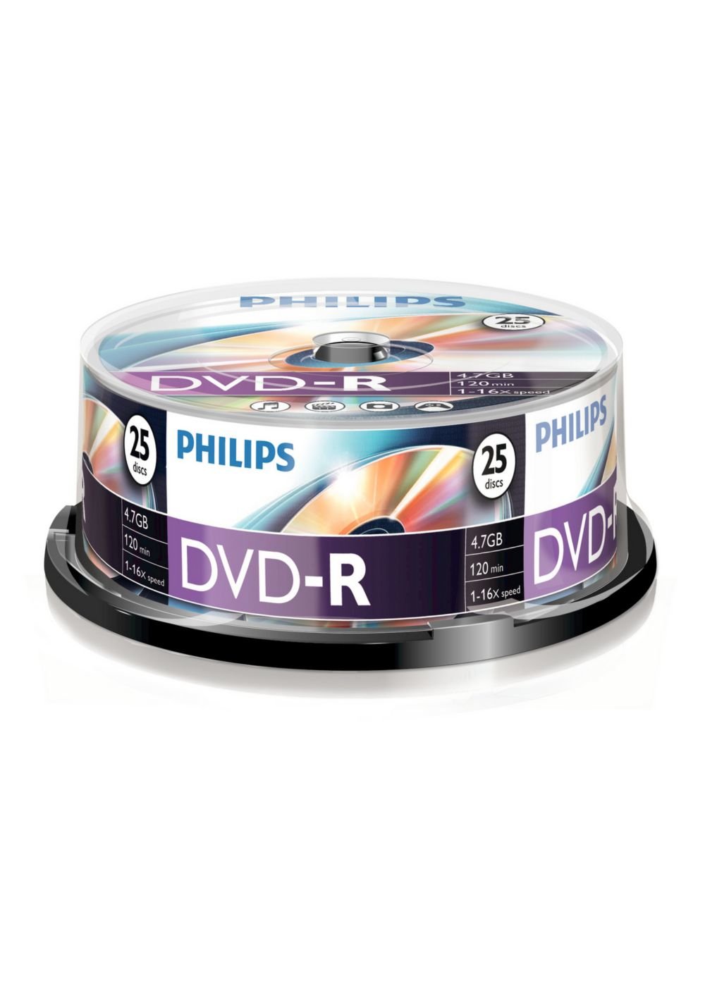 Philips Dvd-R 4,7gb 25pcs Spindel 16x