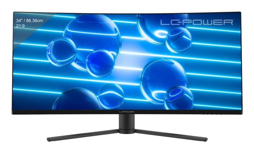 EAN 4262443280814 - LC-Power LC-M34-UWQHD-180-C pantalla para PC 86,4 cm (34") 3440 x 1440 Pixeles UltraWide Quad HD LCD Negr imagen 1