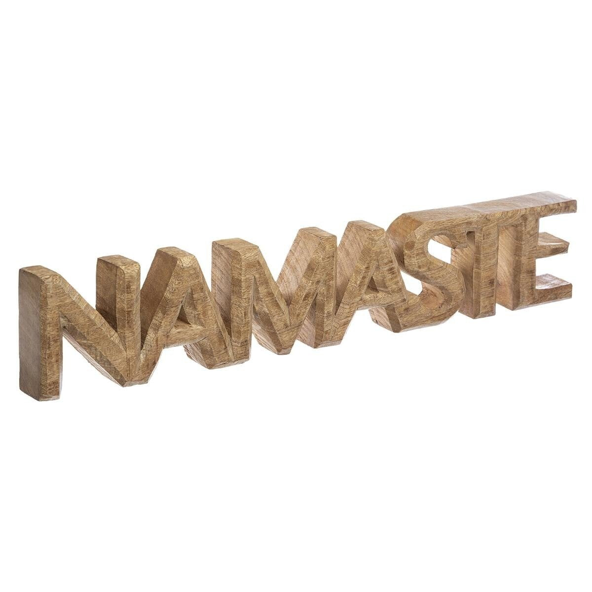 'Namaste' Decorativo Madera De Mango 54x3,5x10cm