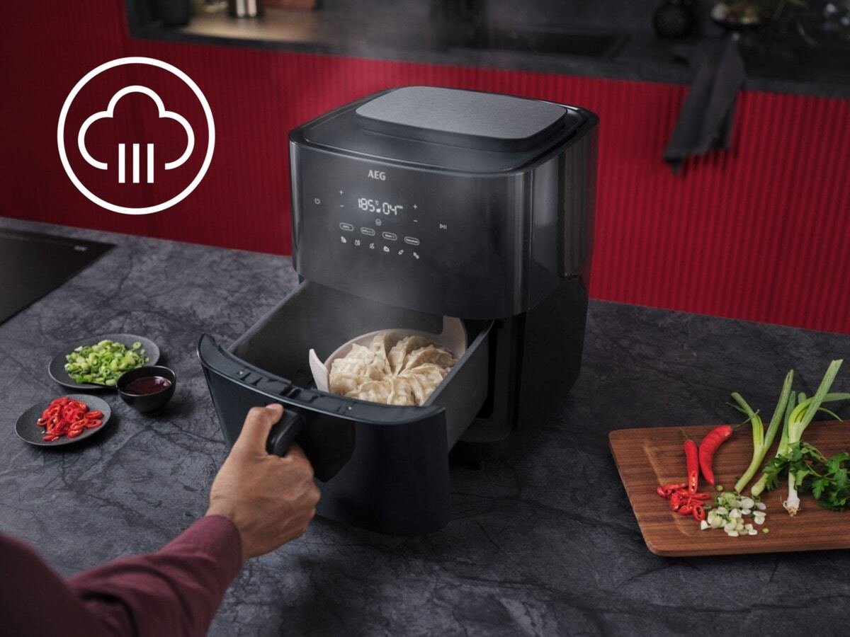 EAN 7333394032634 - AEG AAF7SB Sencillo 6,9 L 1700 W Freidora de aire caliente Negro imagen 7