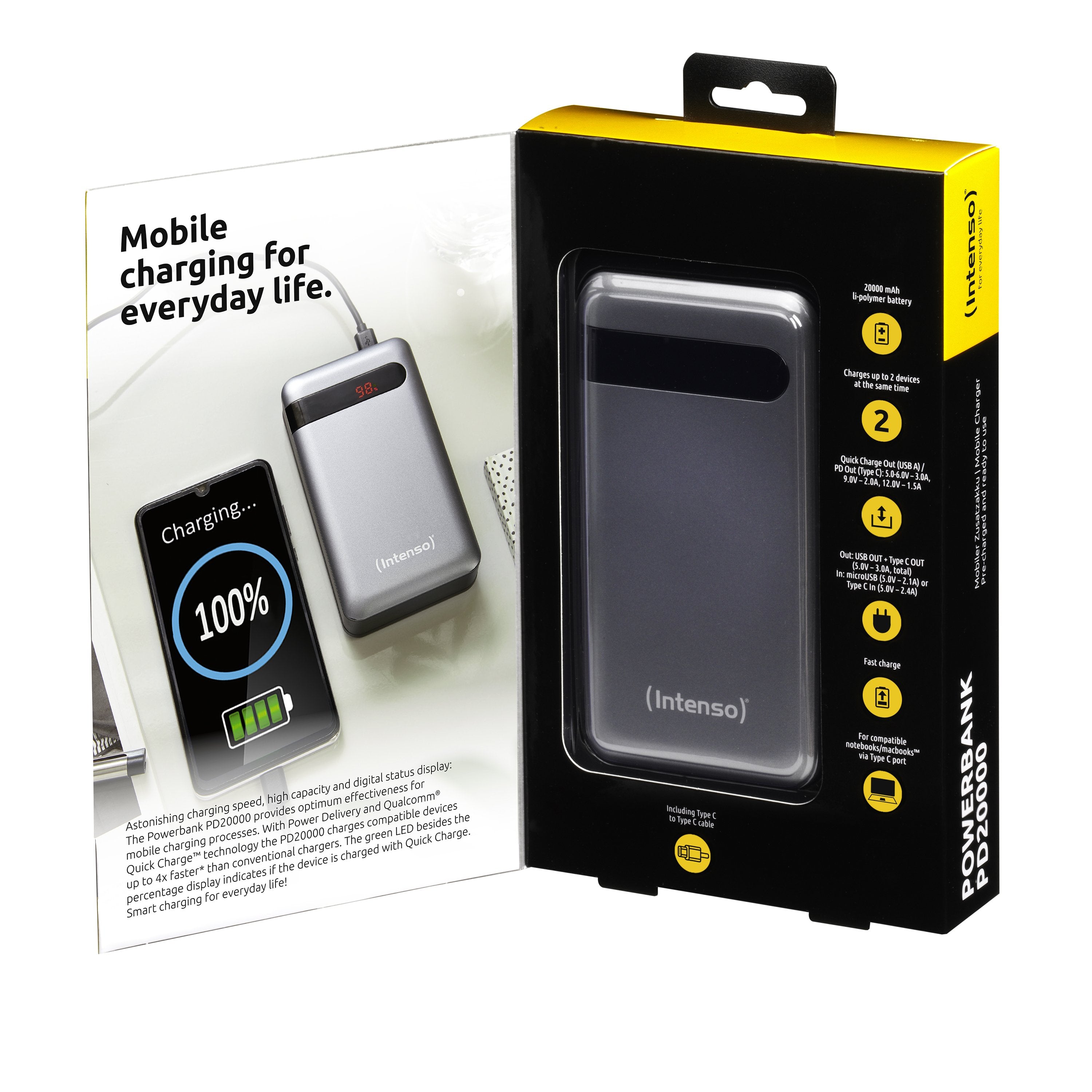 EAN 4034303029938 - Intenso PD20000 Power Delivery Polímero de litio 20000 mAh Antracita imagen 3