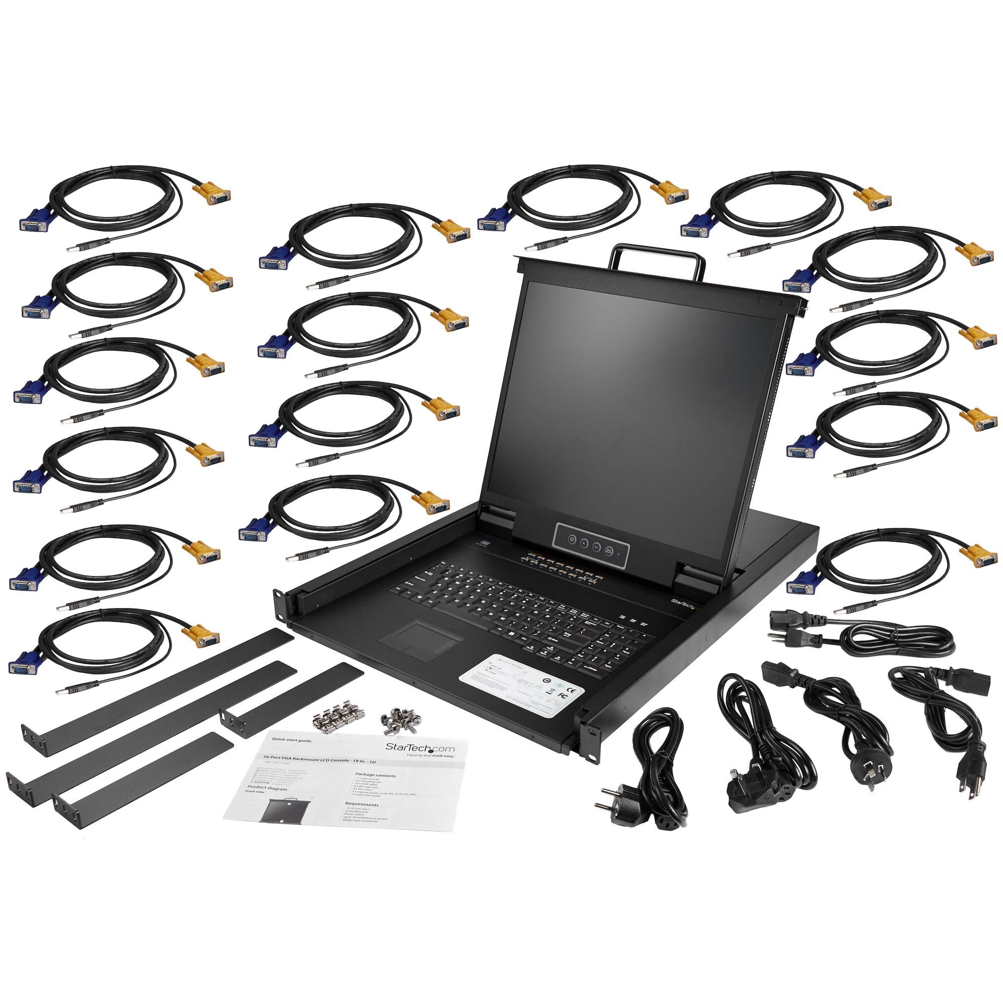 EAN 0065030872539 - StarTech.com RKCONS1916K consola de rack 48,3 cm (19") 1280 x 1024 Pixeles Negro imagen 5