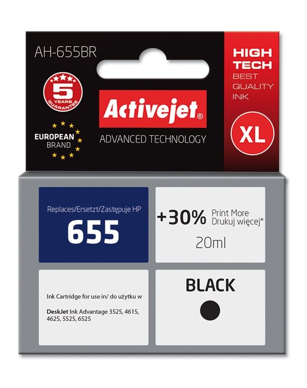 EAN 5901443095828 - Activejet AH-655BR cartucho de tinta 1 pieza(s) Compatible Alto rendimiento (XL) imagen 1