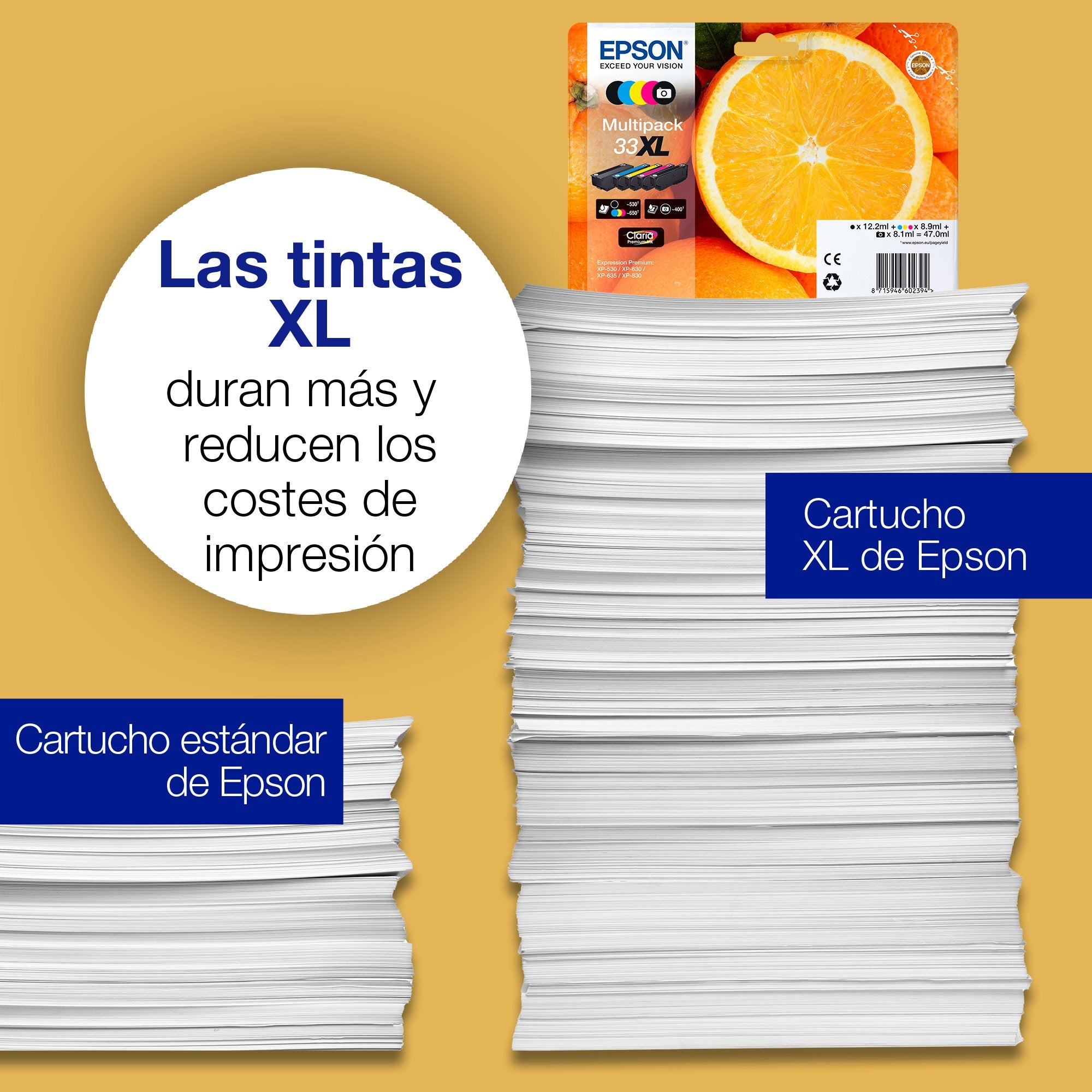 EAN 8715946626178 - Epson Oranges C13T33314022 cartucho de tinta 1 pieza(s) Original Rendimiento estándar Negro imagen 6