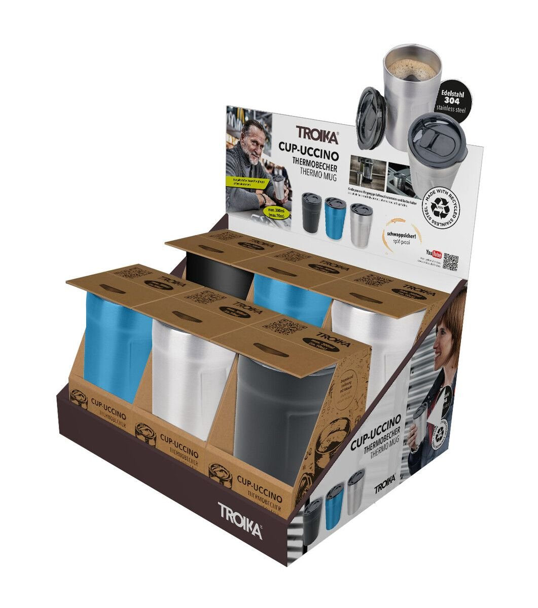 EAN 4024023037986 - TROIKA CD149 taza de viaje 300 ml Colores surtidos Acero inoxidable imagen 1