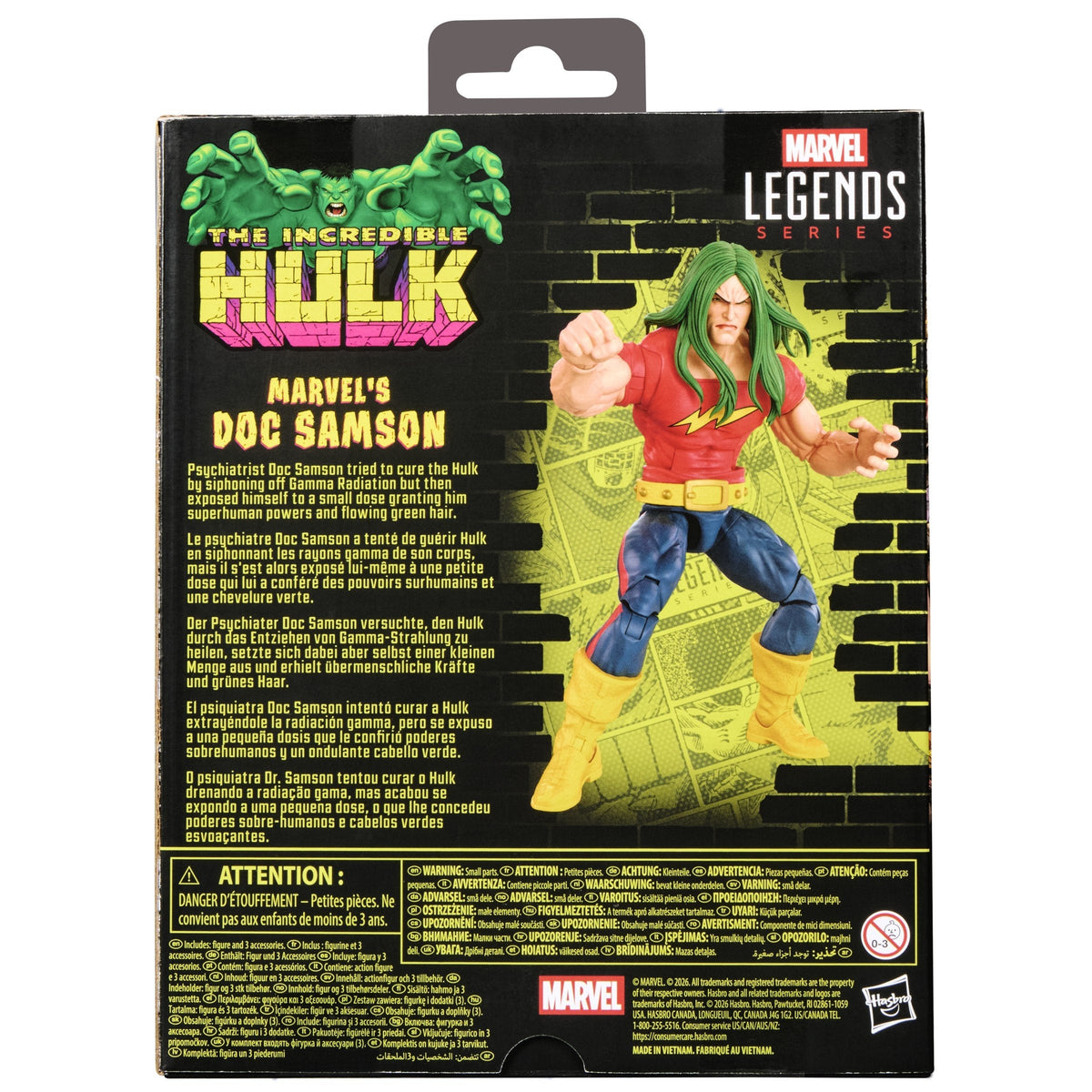 Figura Hasbro Marvel Legends Series The Incredible Hulk Marvel'S Doc Samson