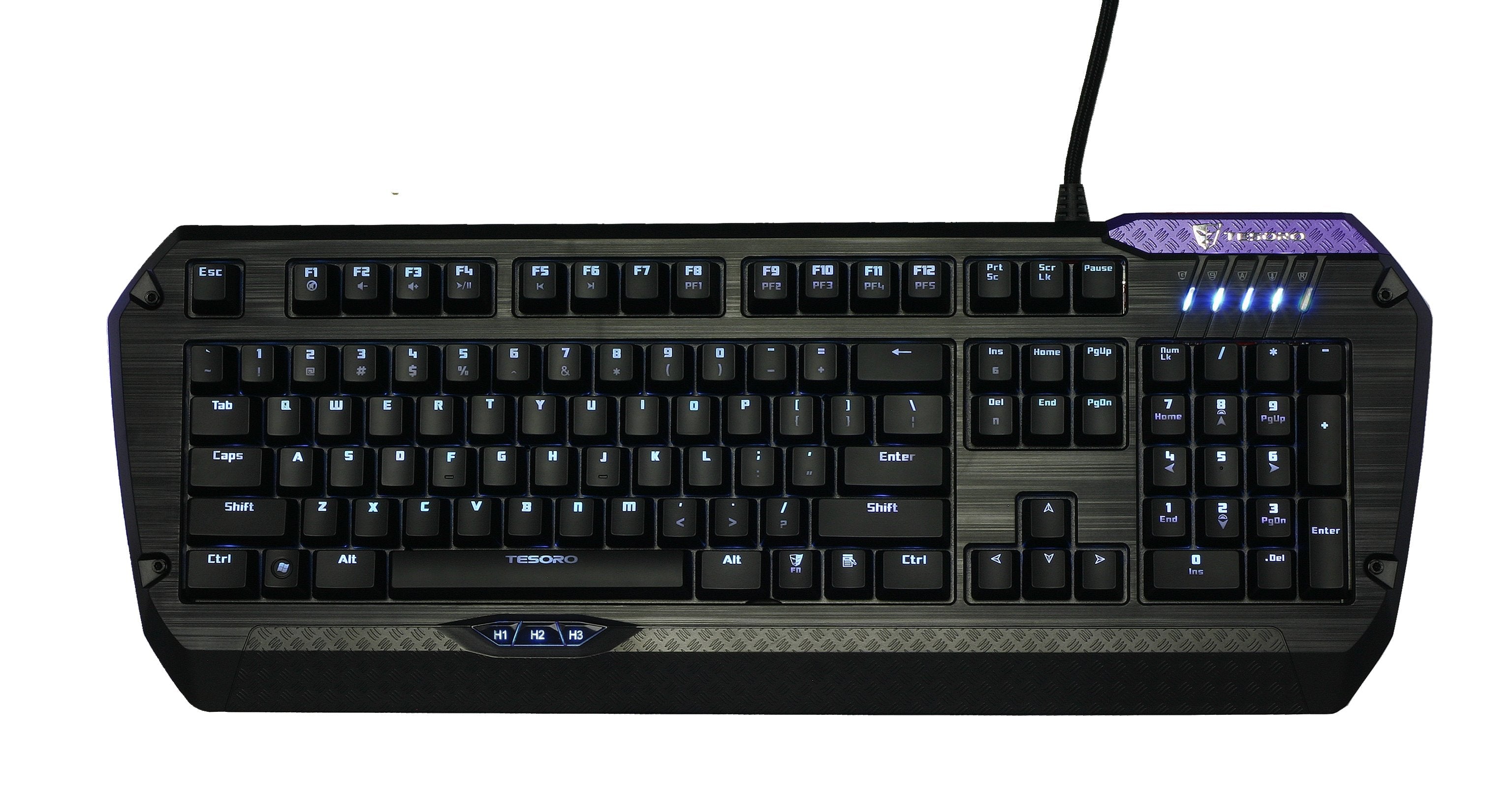 Tesoro Lobera Teclado Usb Azerty Negro