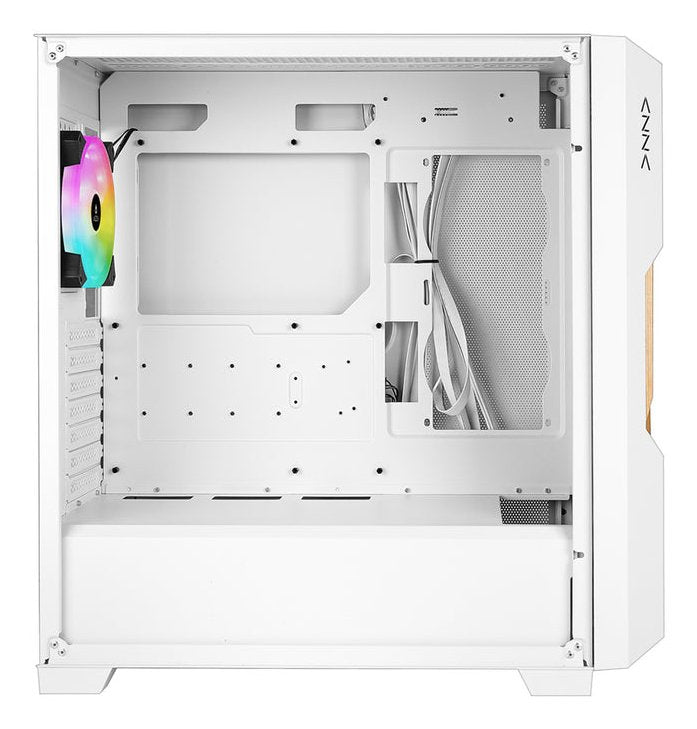 Azza Guardian 520ww Gaming Miditower Weiss Rgb Holzgitter Retail