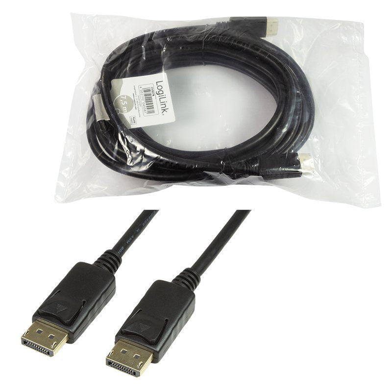 EAN 4052792045581 - LogiLink CV0076 cable DisplayPort 7,5 m Negro imagen 6