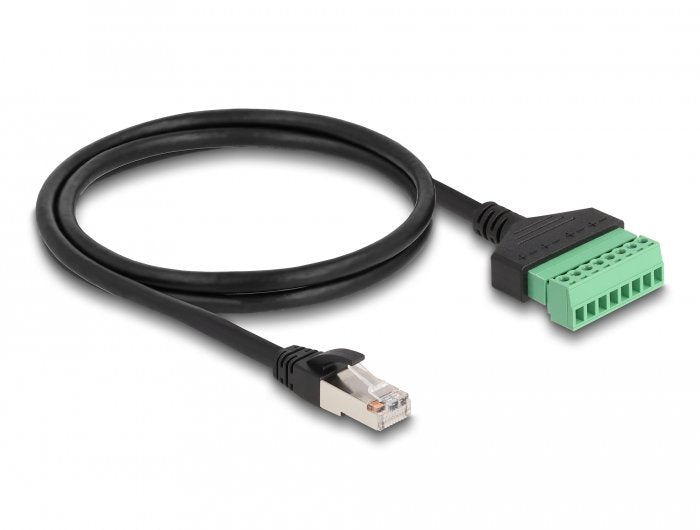 Delock Rj45 Cable Cat.6 Stecker Zu Terminalblock Adapter 1 M 2-Teilig