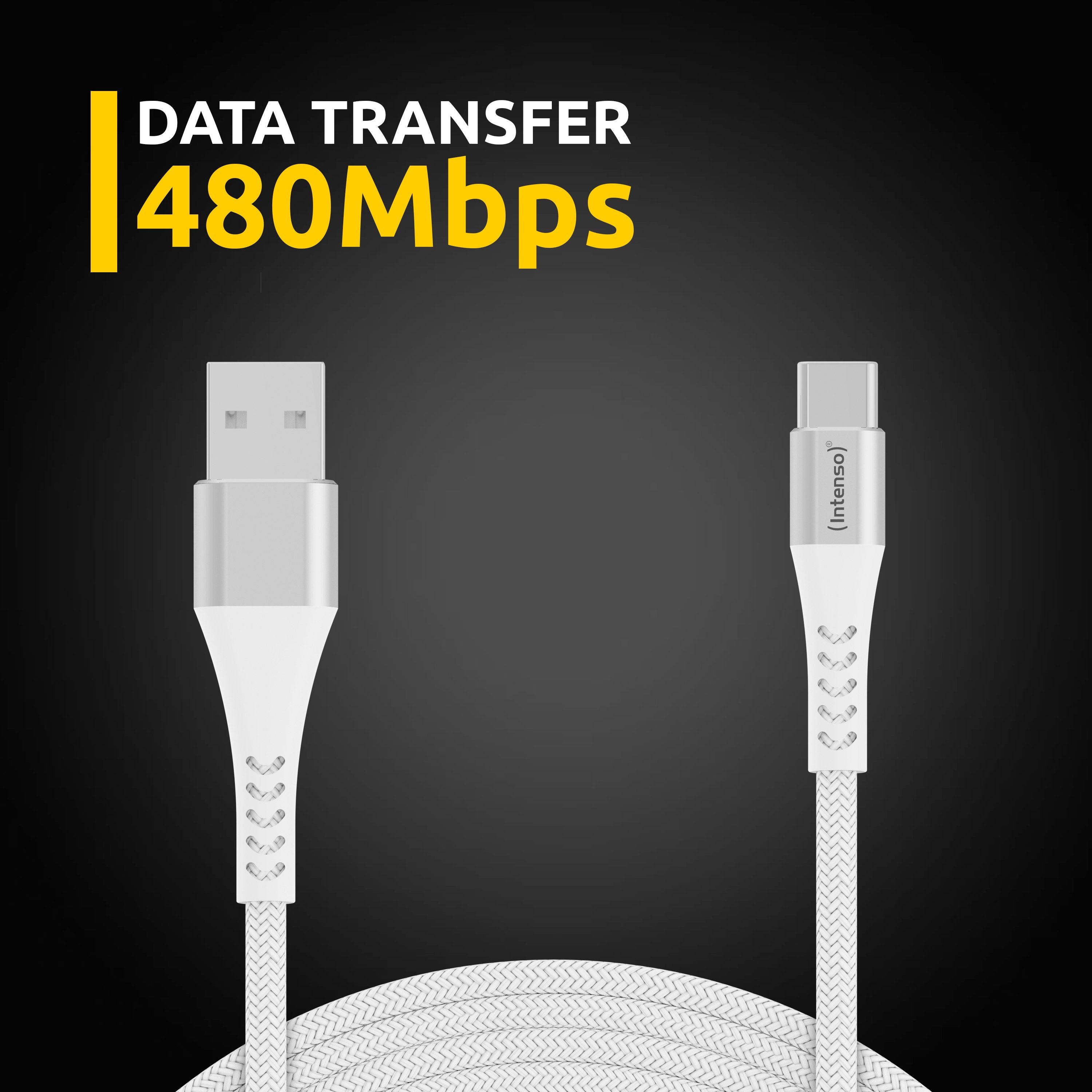 Cable Usb C A Usb A Intenso 1.5m A315c Blanco