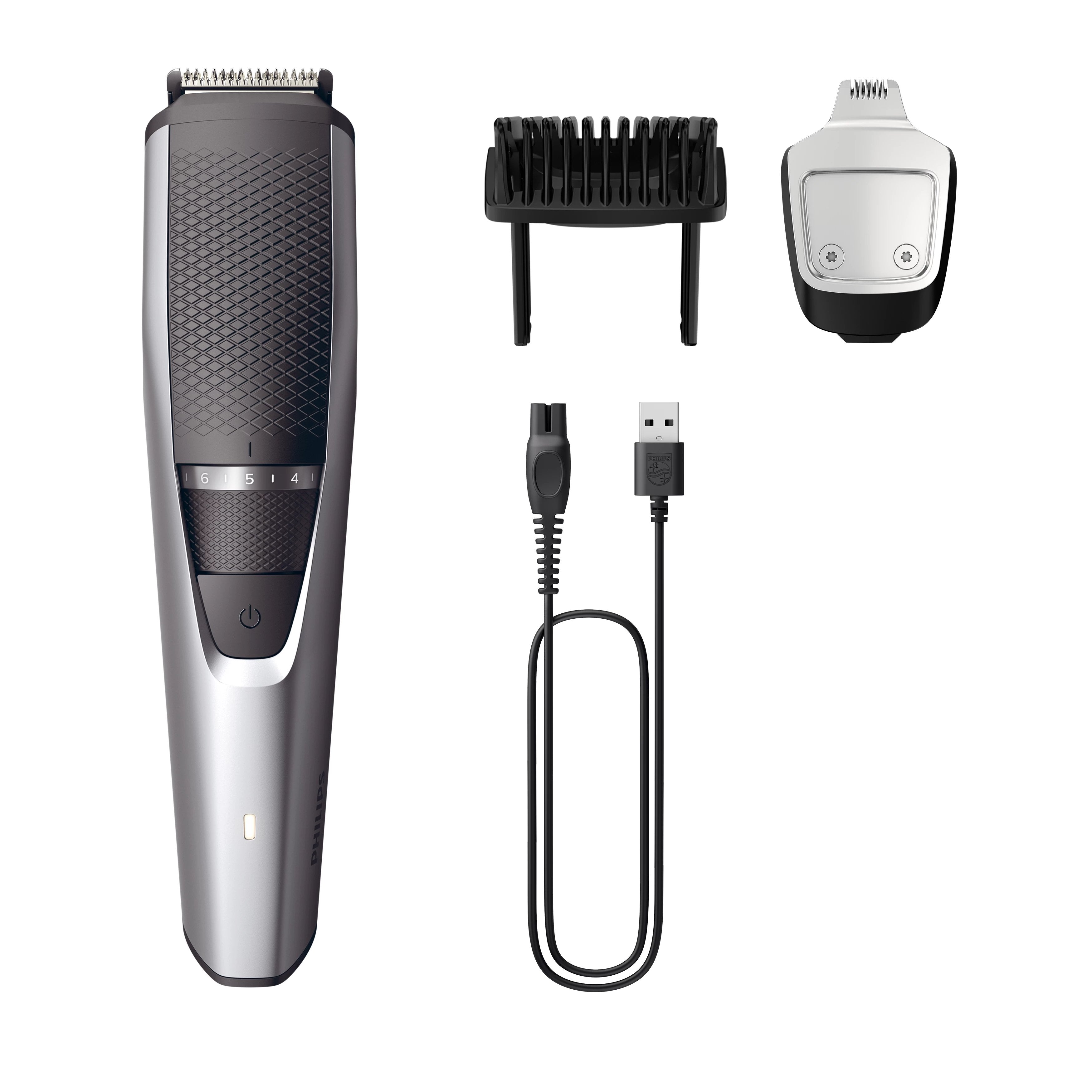 EAN 8720689025171 - Philips BEARDTRIMMER Series 3000 BT3239/15 depiladora para la barba Batería 20 1 cm Negro, Plata imagen 2