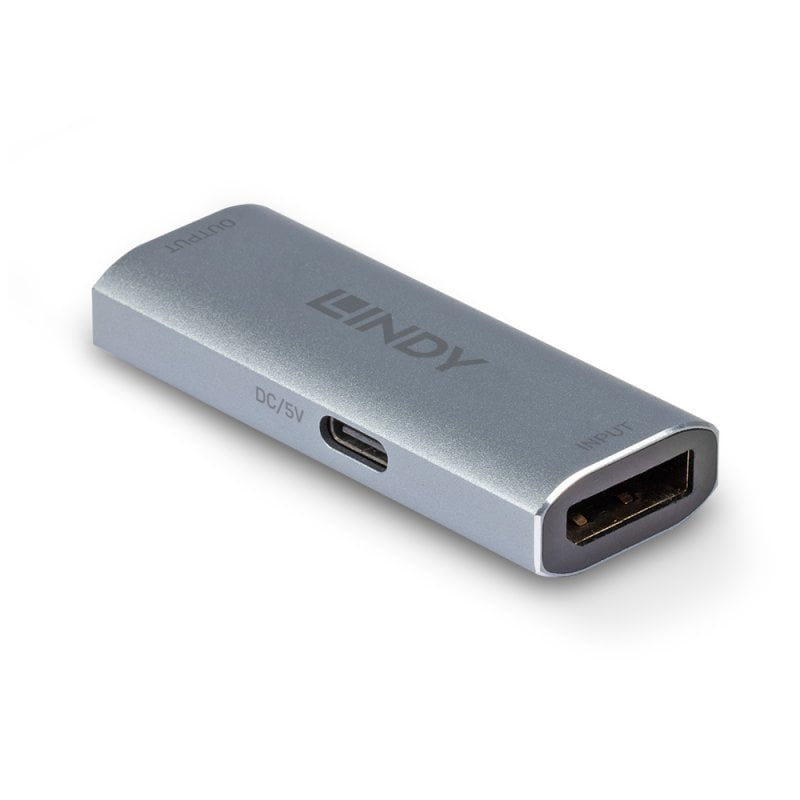 EAN 4002888384216 - Lindy 38421 extensor audio/video Repetidor de señales AV Plata imagen 1