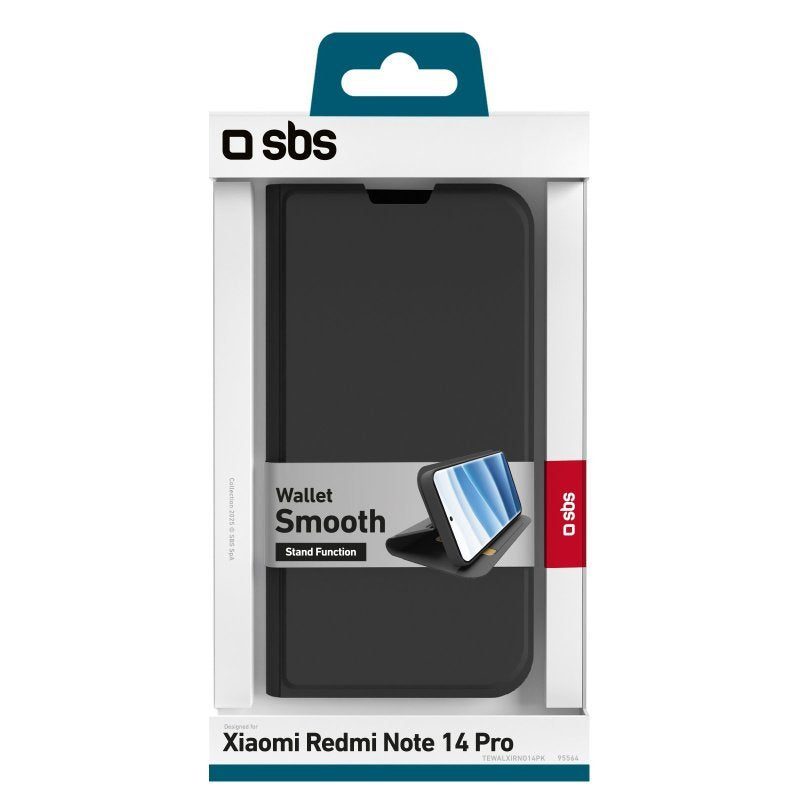 Sbs Wallet Stand Xiaomi Redmi Note 14 Pro Schwarz