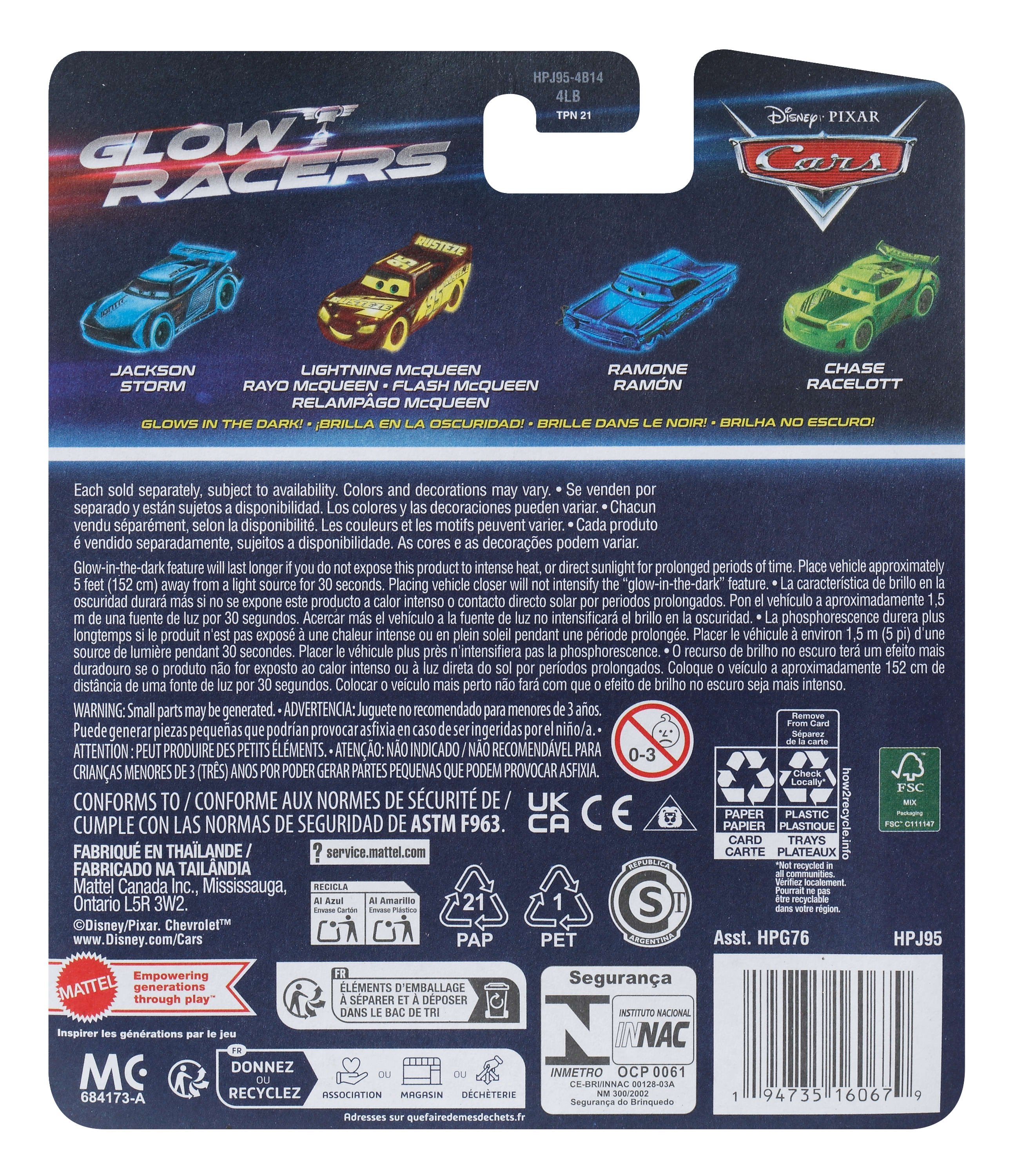 EAN 0194735160679 - Disney Pixar Cars HPJ95 vehículo de juguete imagen 4