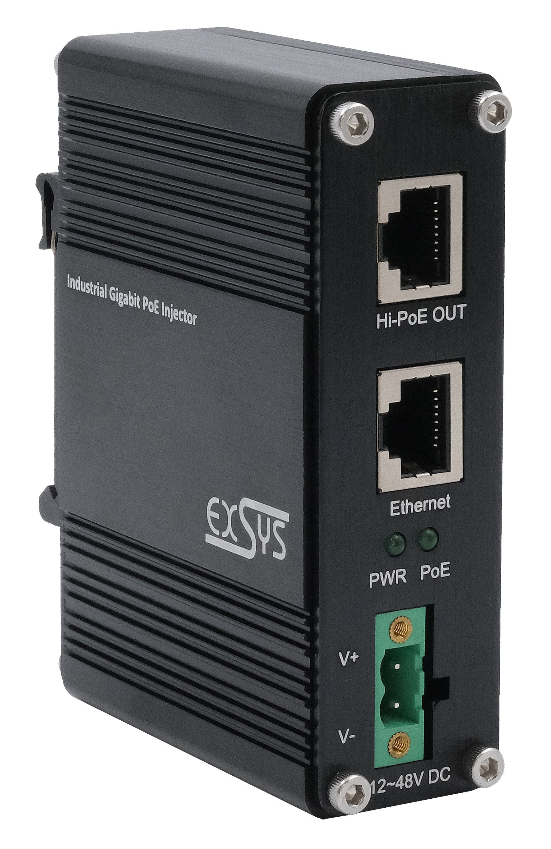 Poe+ Gigabit Injektor 60w Dc Eingang +12v Bis +48v