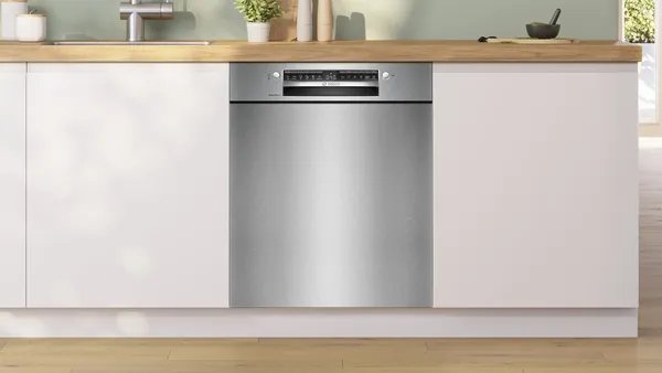 Bosch Home Smu4ecs28e Serie 4, Lavavajillas Acero Inoxidable Cepillado Smu4ecs28e