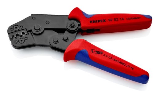 EAN 4003773026808 - Knipex 97 52 14 crimpadora Herramienta para prensar Azul, Rojo imagen 3