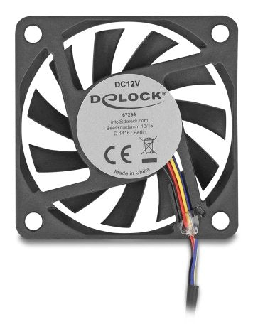 EAN 4043619672943 - DeLOCK 67294 sistema de refrigeración para ordenador Carcasa del ordenador Ventilador 6 cm Negro 1 pieza( imagen 1