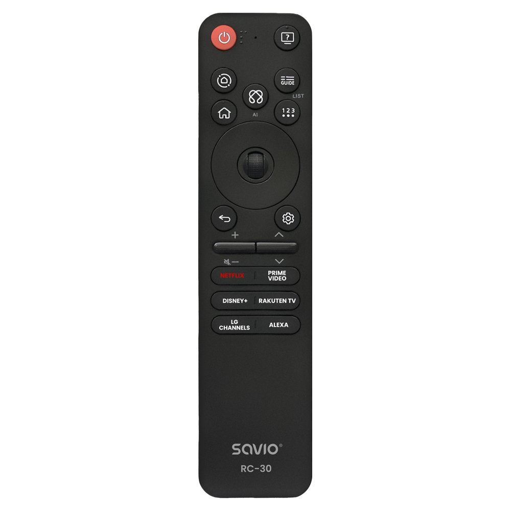 Savio Mando A Distancia Universal Para Tv Con Reconocimiento De Voz Y Control Del Cursor, Rc-30.