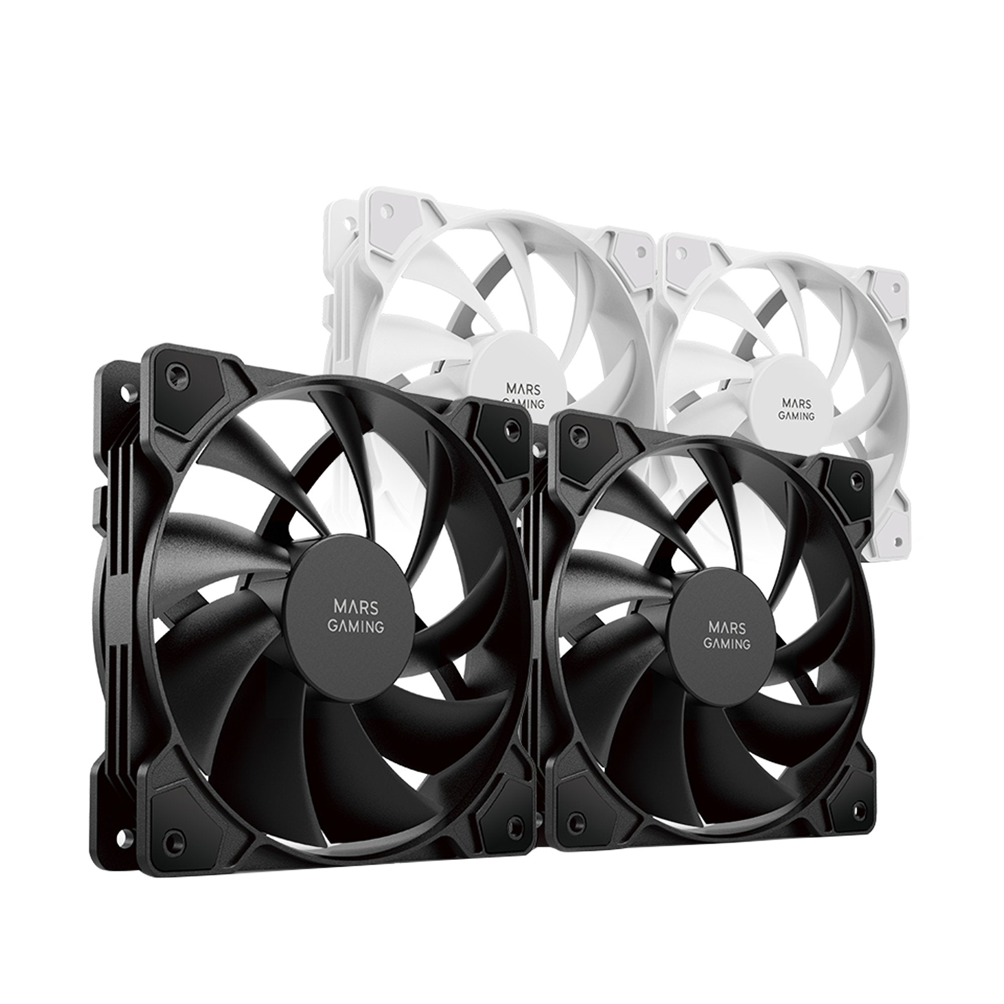 EAN 8435693102762 - Mars Gaming MFPROX2 sistema de refrigeración para ordenador Carcasa del ordenador Ventilador 12 cm 2 piez imagen 3