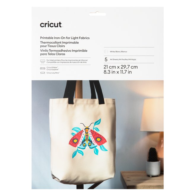 Cricut Joy Xtra Iron-On Lámina De Vinilo De Transferencia Térmica Vinilo De Termotransferencia Liso 5 Hojas