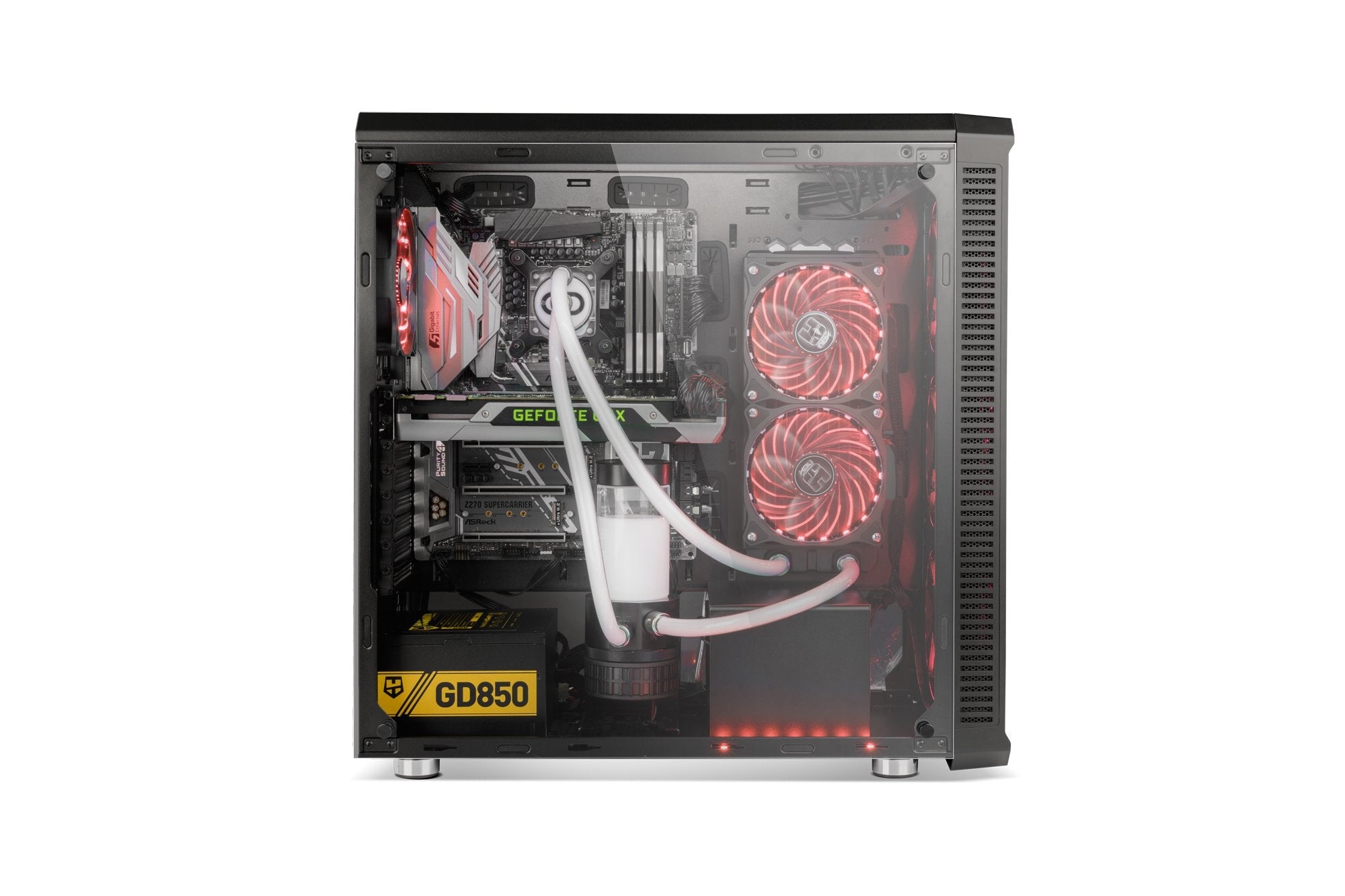 Caja Pc Nox Atx Hummer Tgx. Torre. Cristal Templado Usb 3.0 Con Ventiladores
