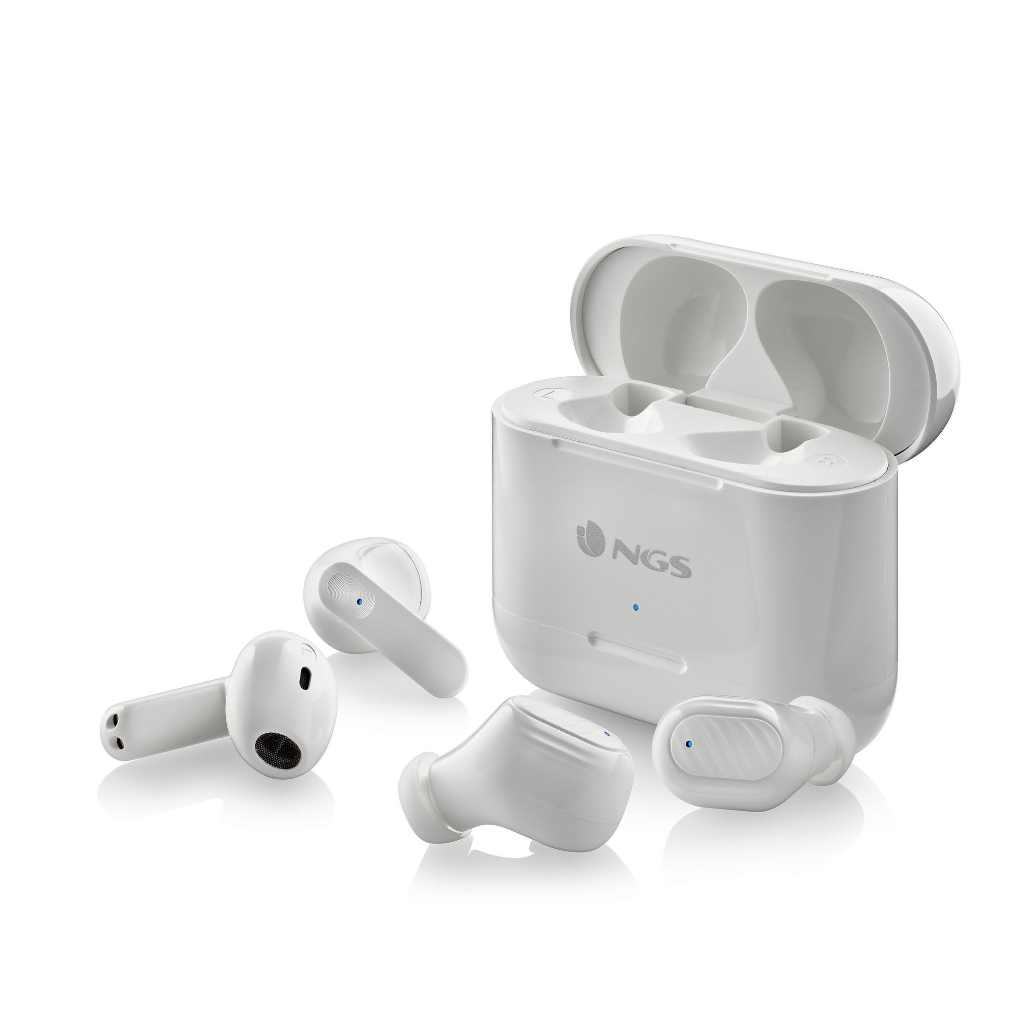 EAN 8435430621235 - NGS ARTICA DUO Auriculares Inalámbrico Dentro de oído Llamadas/Música Bluetooth Blanco imagen 4