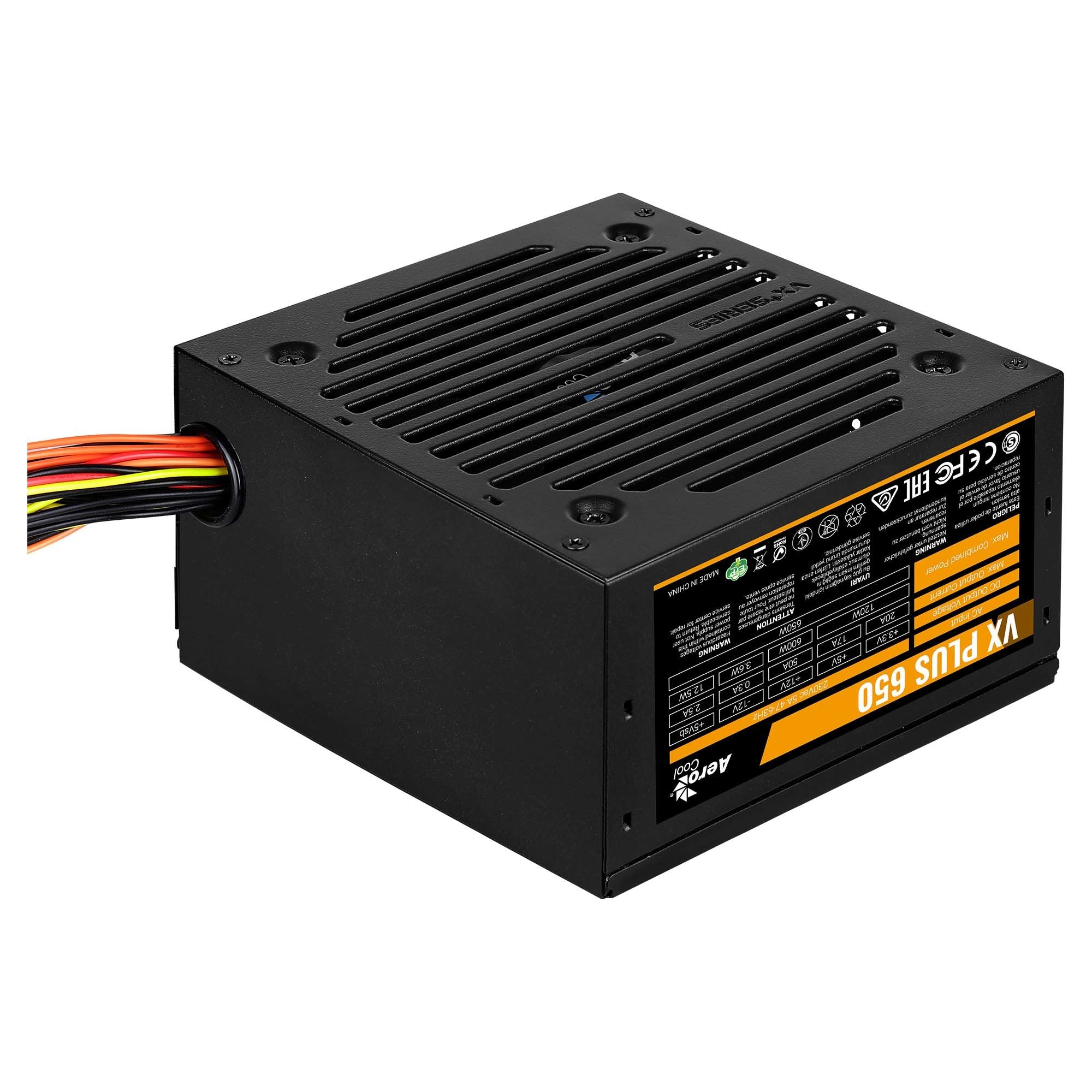 EAN 4718009156265 - Aerocool VX PLUS 650 unidad de fuente de alimentación 650 W 20+4 pin ATX ATX Negro imagen 1