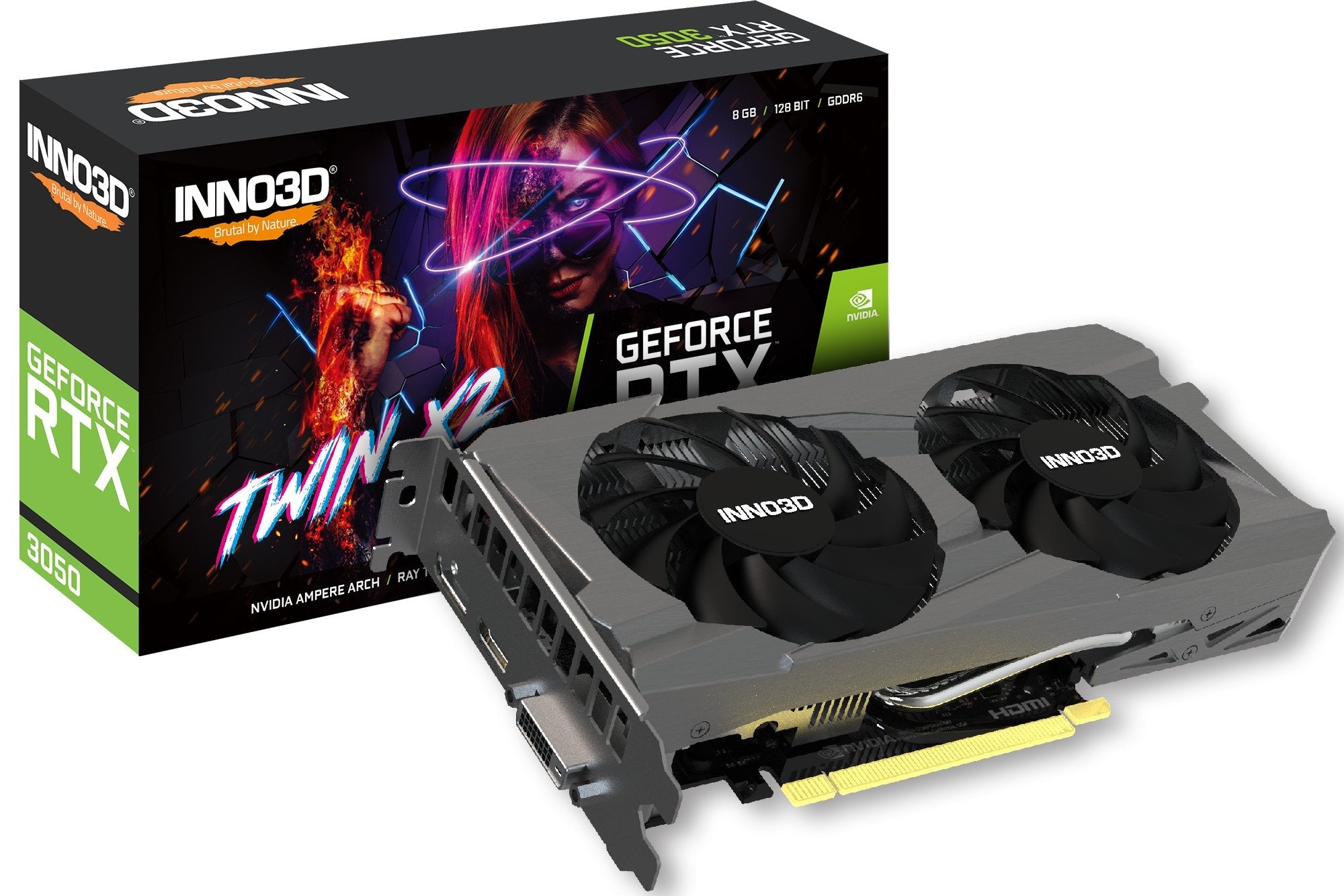 EAN 0835168003675 - INNO3D GeForce RTX 3050 Twin X2 NVIDIA 8 GB GDDR6 imagen 3