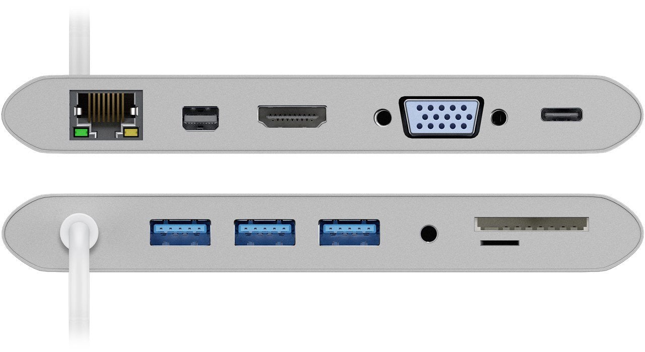 EAN 4040849621130 - Goobay 62113 base para portátil y replicador de puertos Alámbrico USB 3.2 Gen 1 (3.1 Gen 1) Type-C Plata imagen 7
