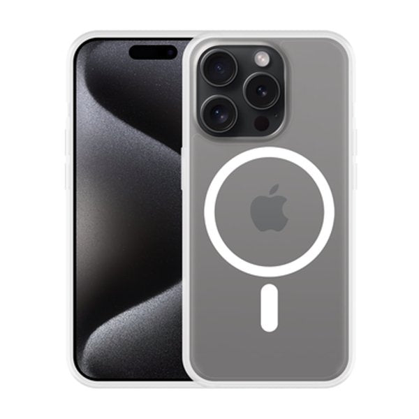 Funda Iphone 15 Pro Magsafe Transparente Just In Case Compatible Con Iphone 15 Pro - Accesorios Qi2/ Anillo Magnetico/ Transparente