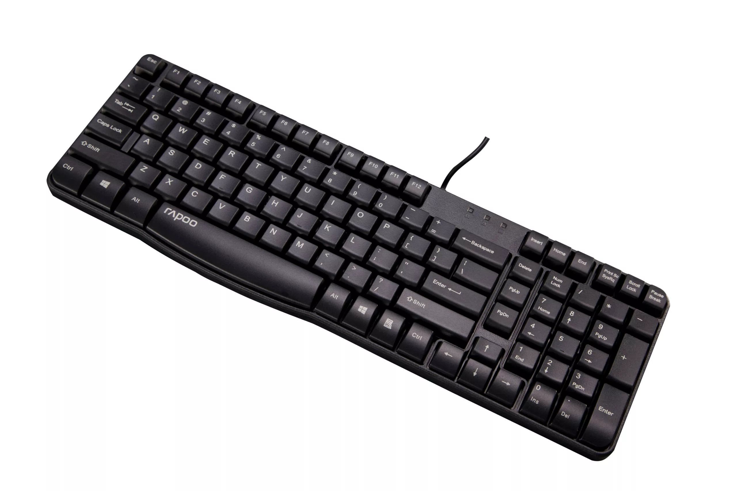 Teclado Rapoo Usb N2400 Portugues Resistente A Salpicaduras Membrana Sellada