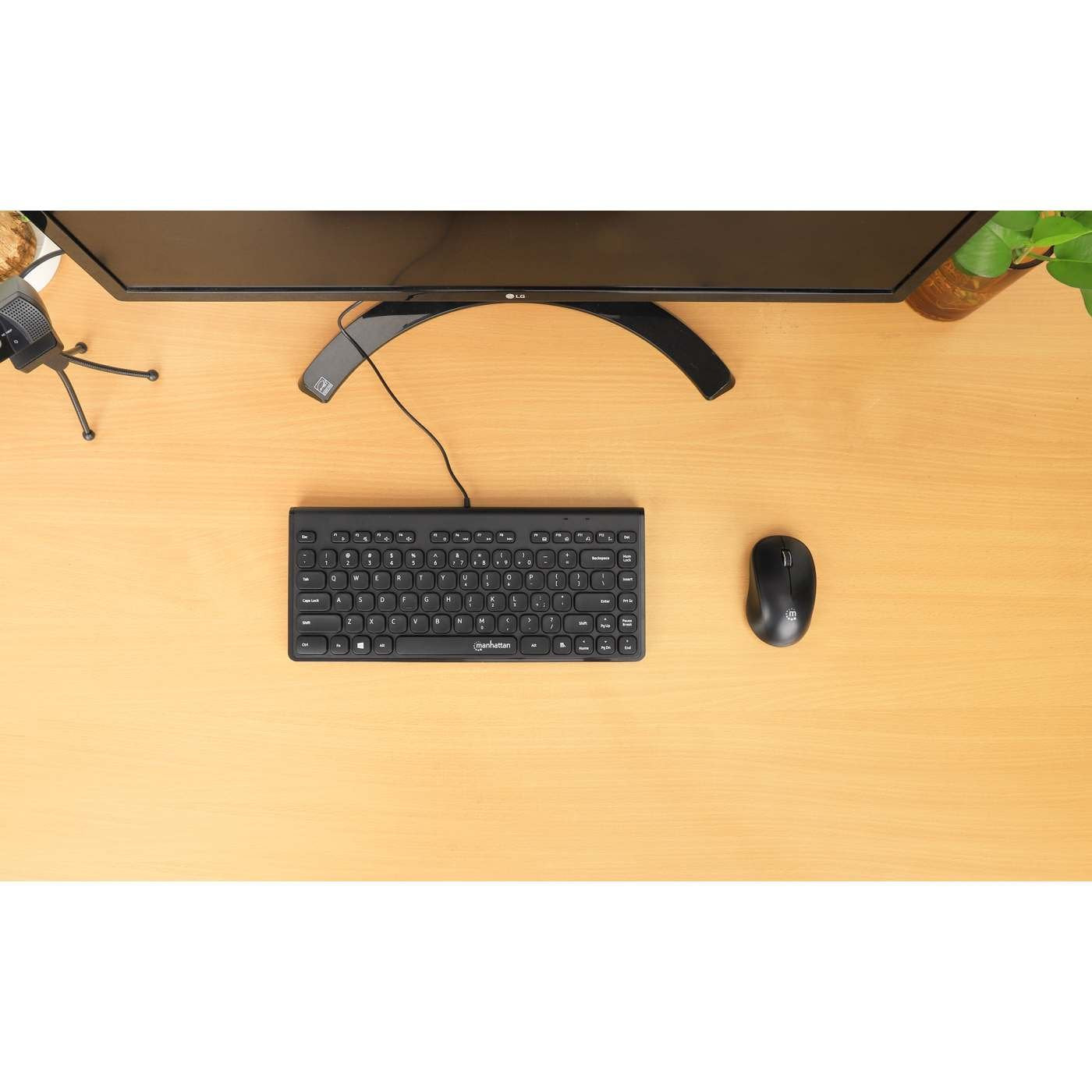Manhattan Slim Usb Mini-Teclado 1.5m Cable Negro