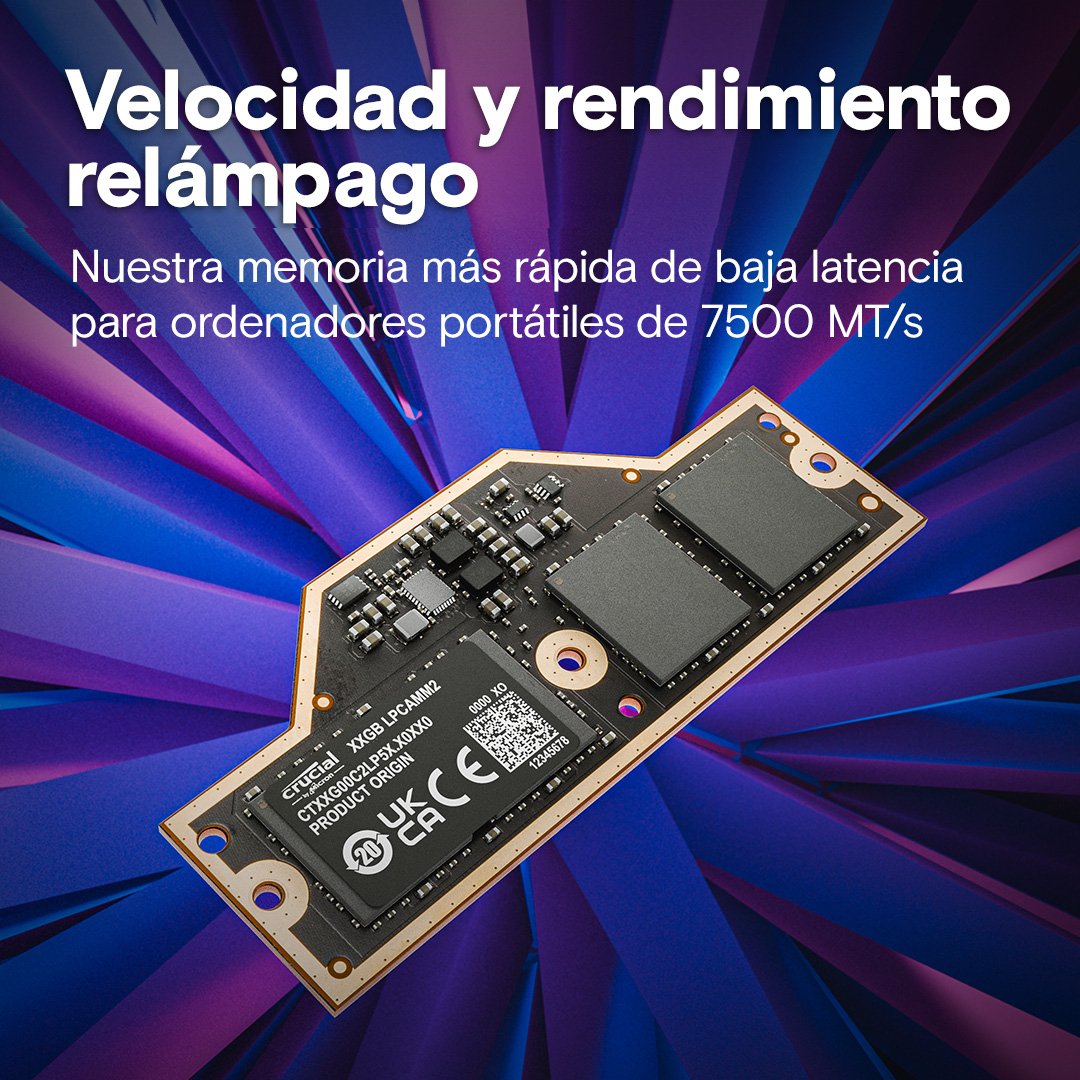 EAN 0649528945969 - Crucial CT64G75C2LP5X módulo de memoria 64 GB 1 x 64 GB LPDDR5X 7500 MT/s imagen 2
