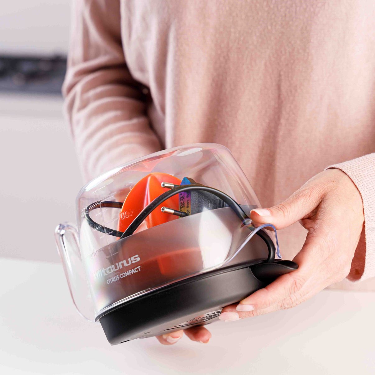 Taurus Citrus Compact Exprimidor Eléctrico Con Brazo 30 W Negro, Naranja, Transparente