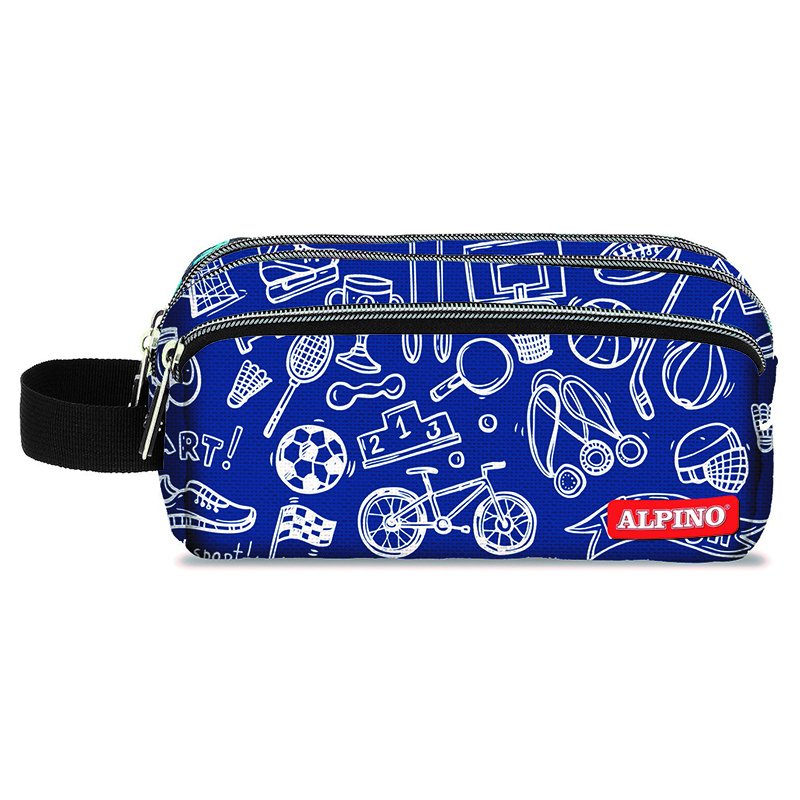 EAN 8413240609445 - Alpino UA000164 caja de lápices Estuche suave Negro, Azul, Blanco imagen 1