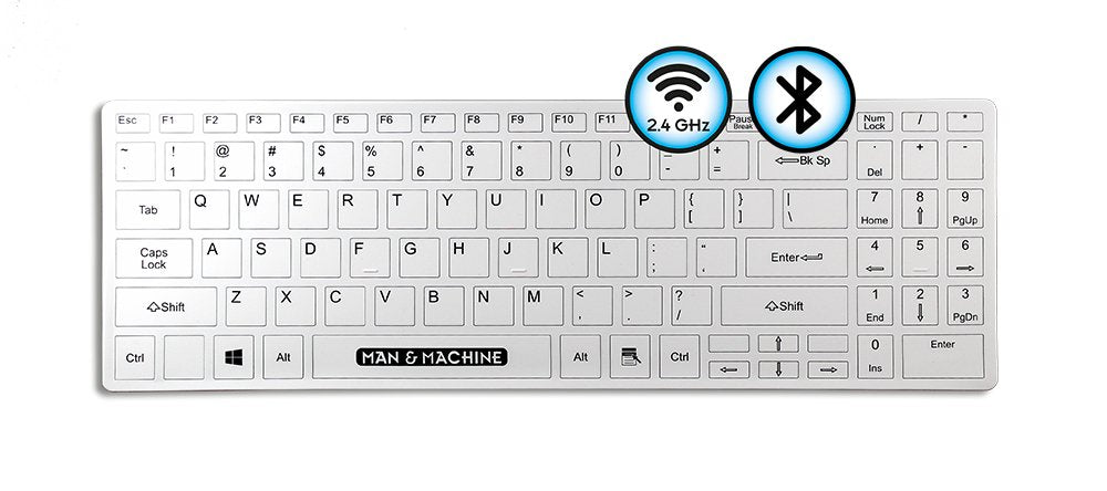 Man&Machine Its Cool Flat Wire De Wh Its Cool Flat Wireless,Blanco,De