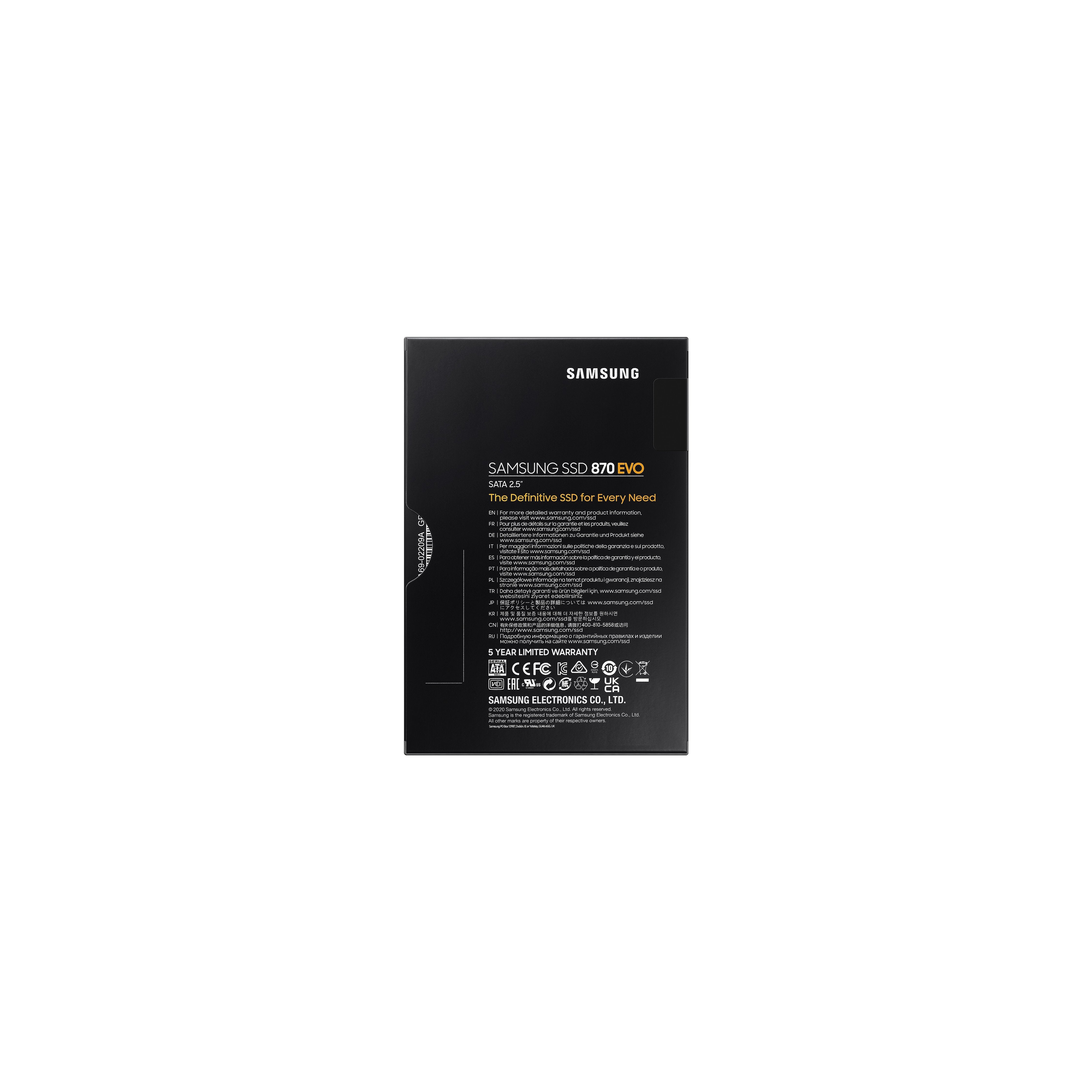 EAN 8806090545900 - Samsung 870 EVO 2 TB 2.5" Serial ATA III V-NAND MLC imagen 7