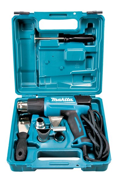 EAN 0088381857345 - Makita HG6031VK pistola de calor 500 l/min 600 °C 1800 W Negro, Azul imagen 3