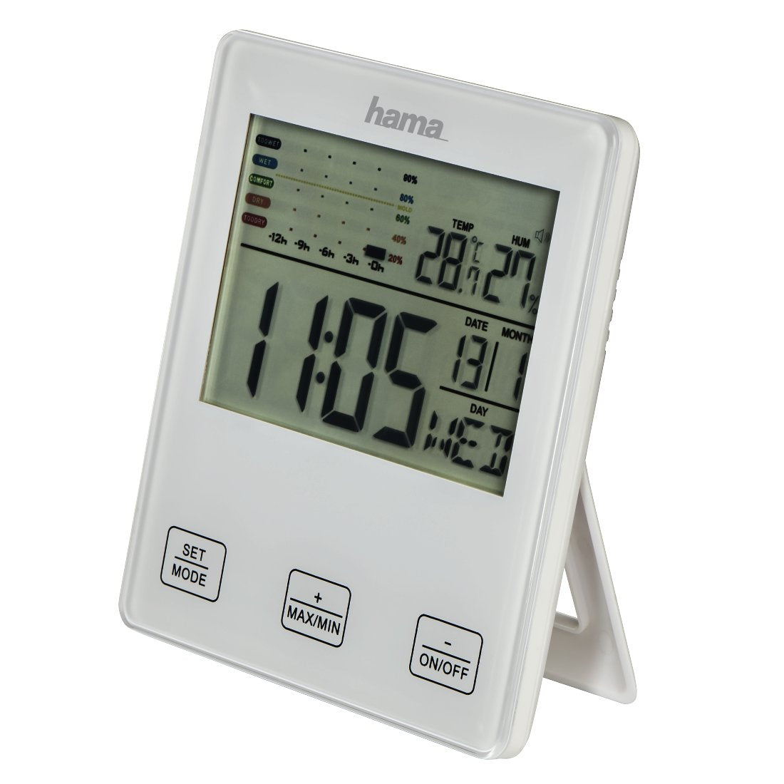 Hama Termohigrometro Th-10 Con Alarma De Moho