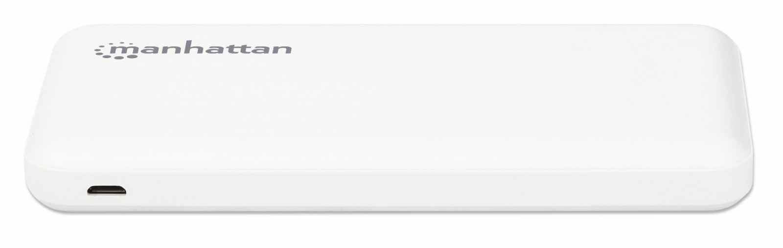 EAN 0766623406277 - Manhattan 406277 batería externa Polímero de litio 10000 mAh Blanco imagen 3